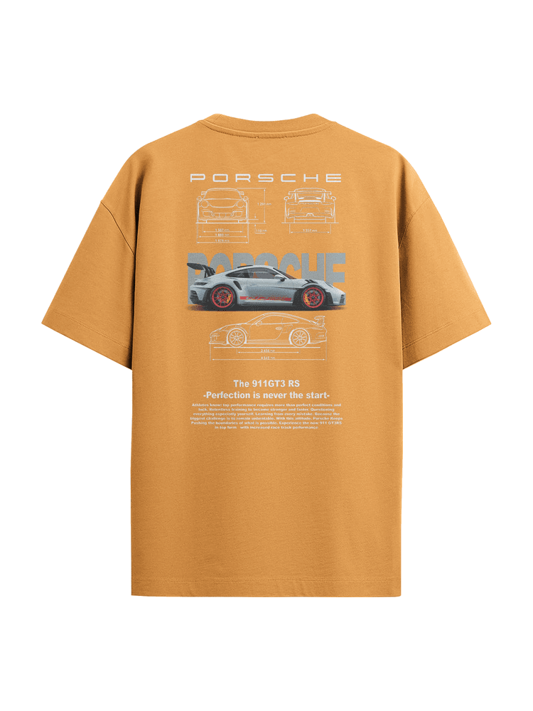 Camiseta Oversized Porsche - Bronzo