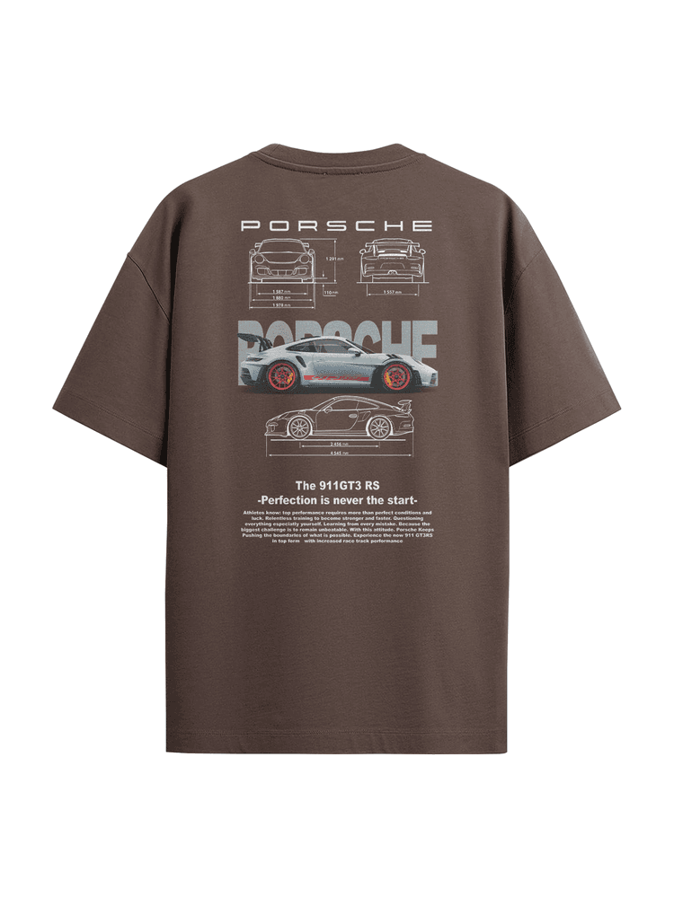 Camiseta Oversized Porsche - Bronzo