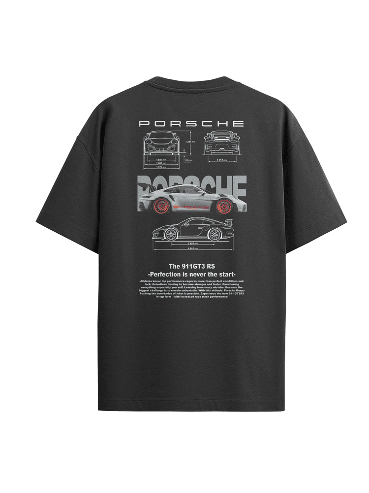 Camiseta Oversized Porsche - Bronzo