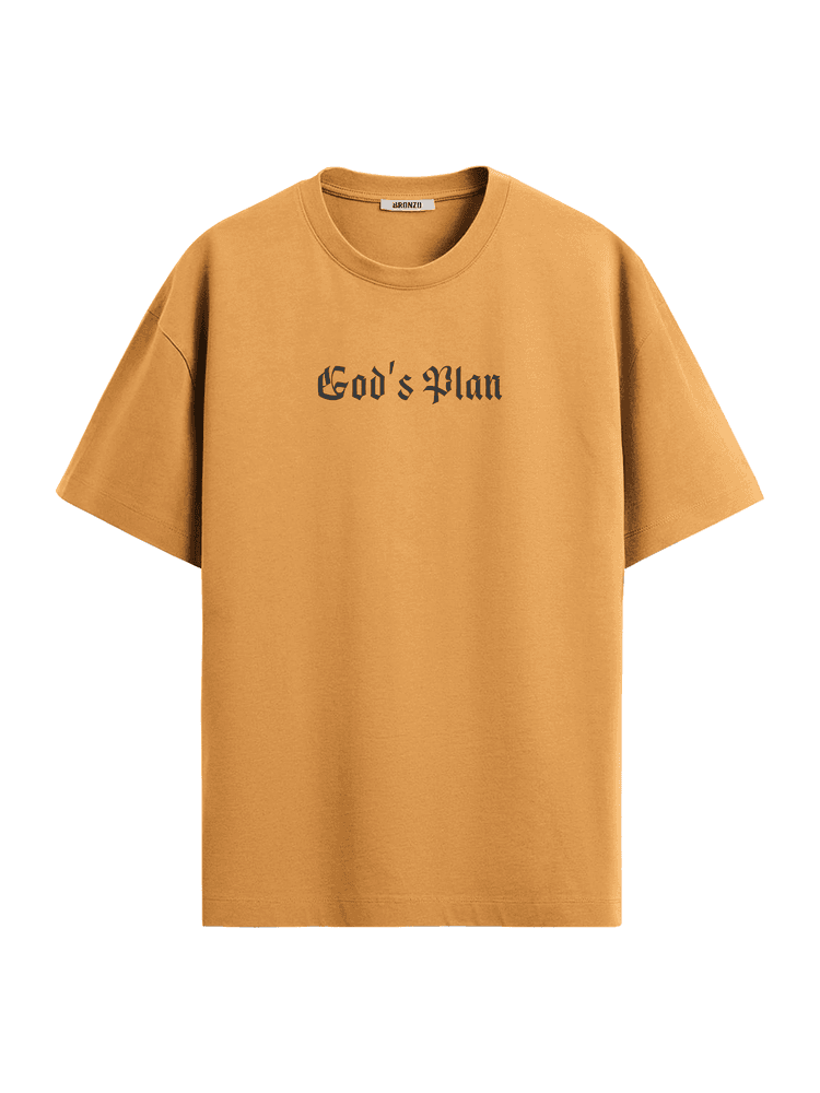 Camiseta Oversized God's Plan - Bronzo