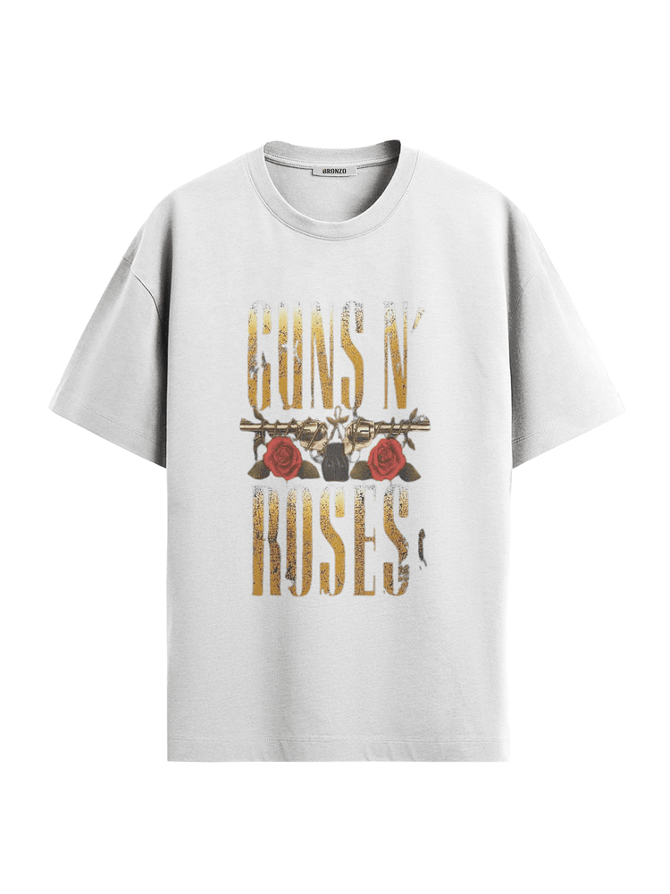 Camiseta Oversized Guns n' Ro... - Bronzo