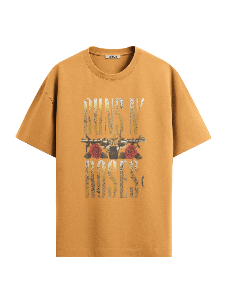 Camiseta Oversized Guns n' Ro... - Bronzo