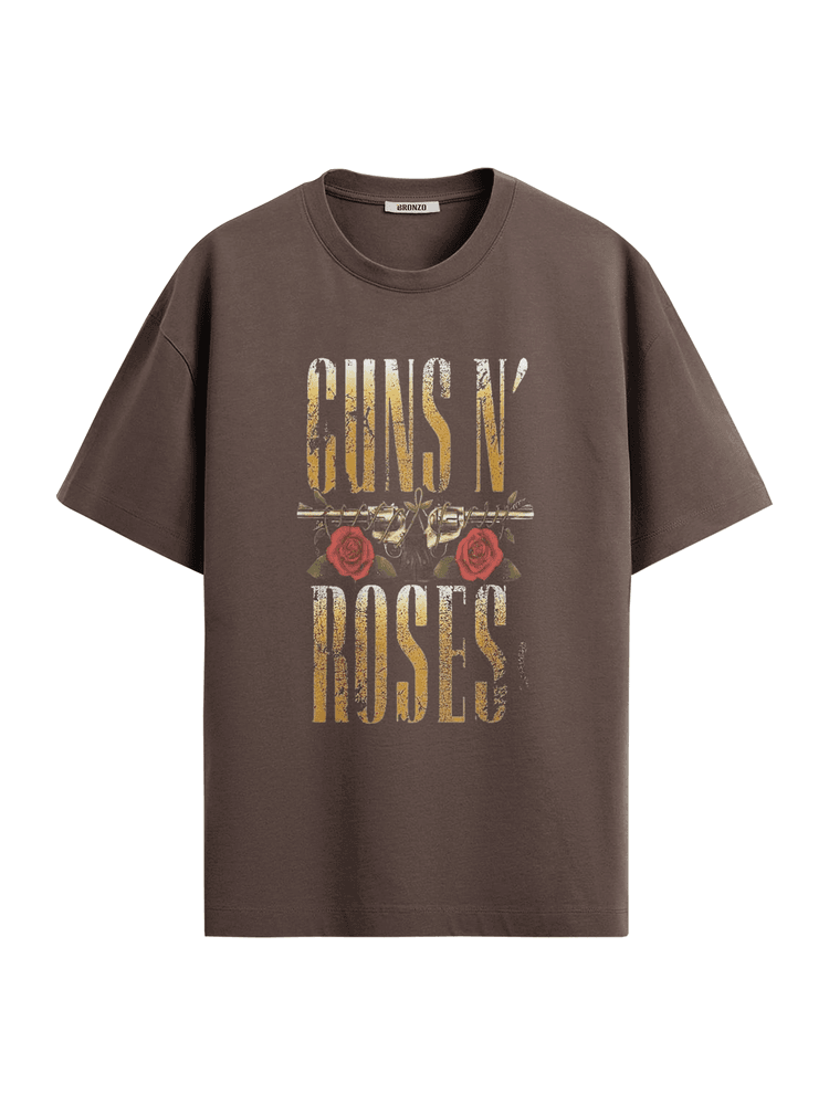 Camiseta Oversized Guns n' Ro... - Bronzo