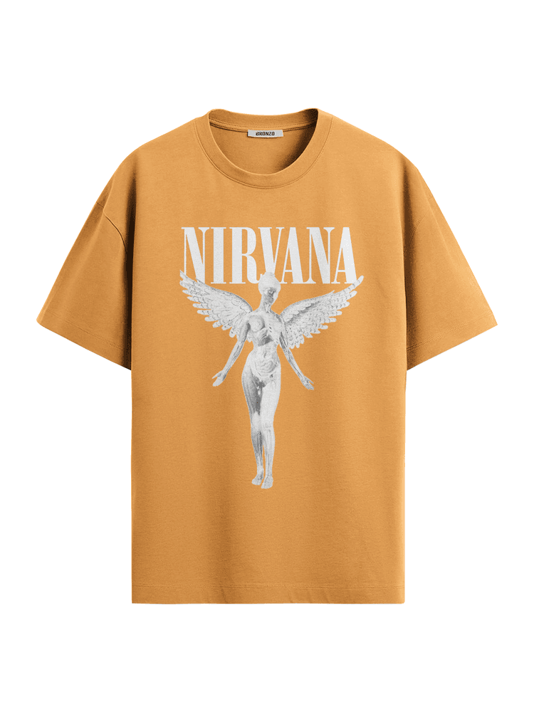 Camiseta Oversized Nirvana - Bronzo