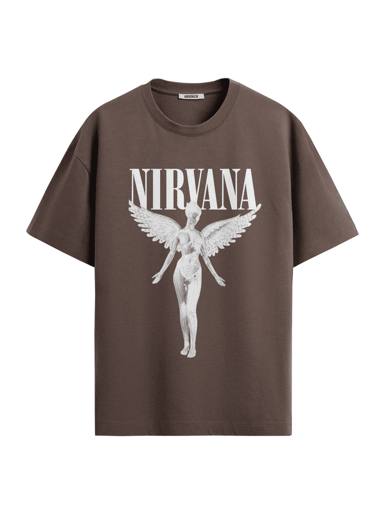 Camiseta Oversized Nirvana - Bronzo