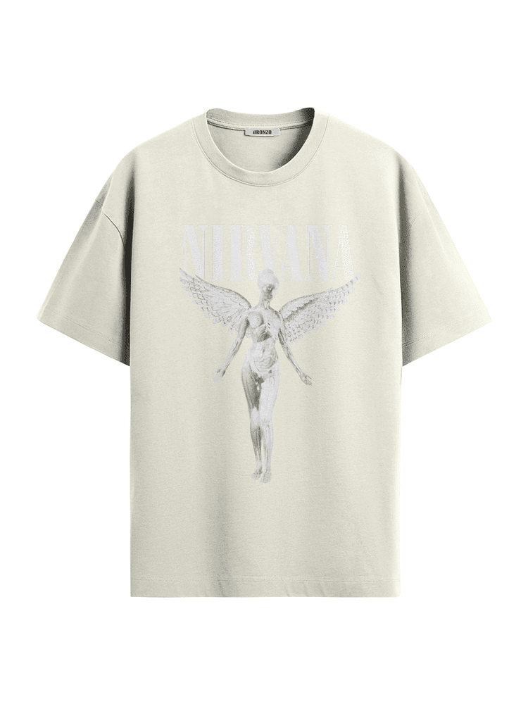 Camiseta Oversized Nirvana - Bronzo