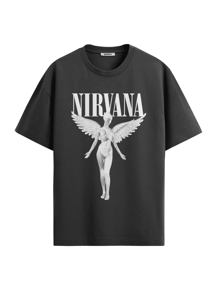 Camiseta Oversized Nirvana - Bronzo