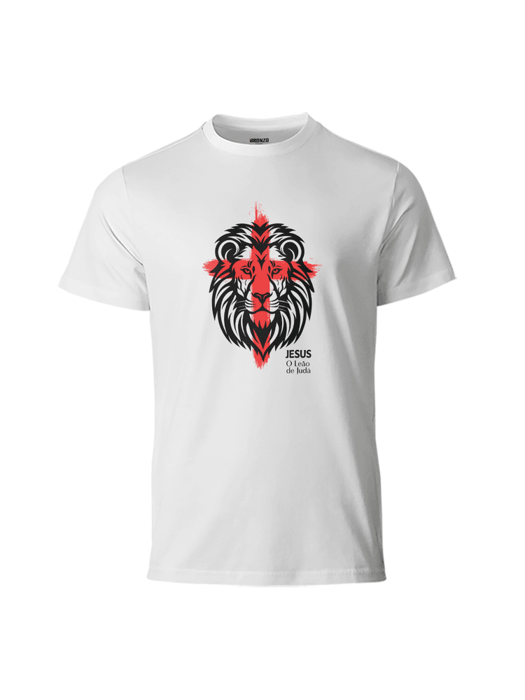Camiseta Básica Leão de Judá... - Bronzo