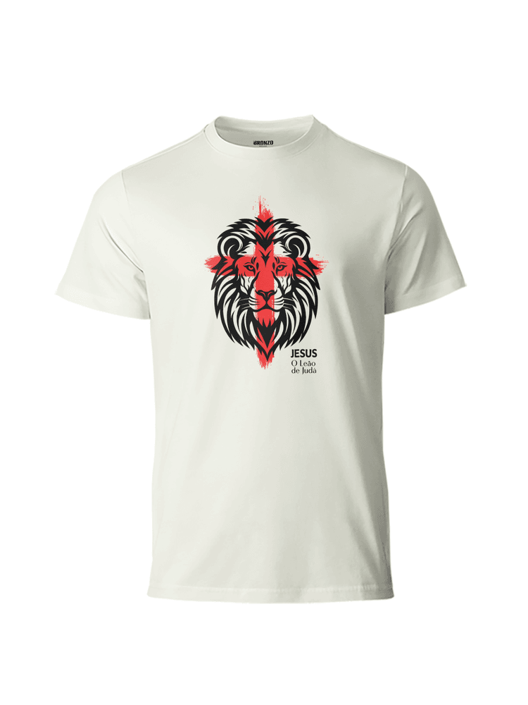 Camiseta Básica Leão de Judá... - Bronzo