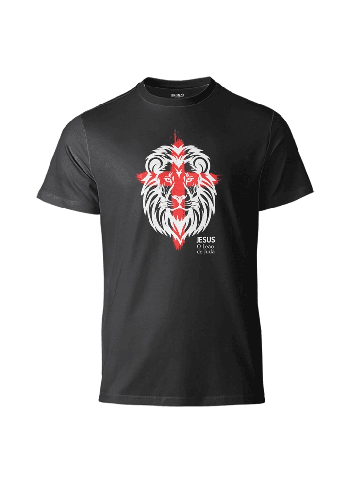 Camiseta Básica Leão de Judá... - Bronzo