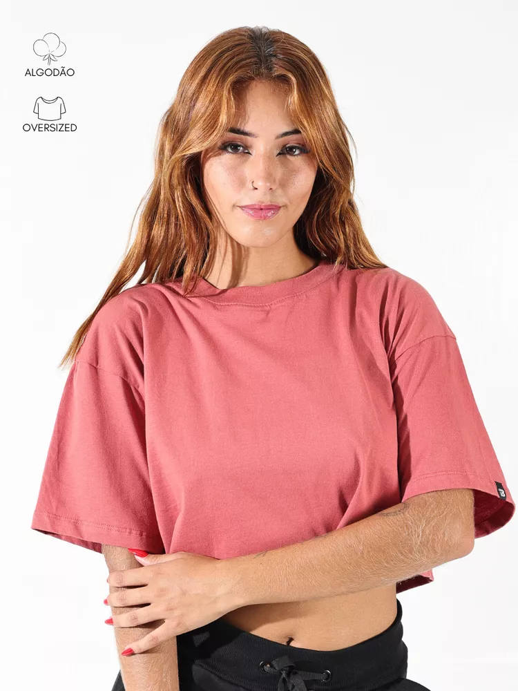 Cropped Oversized Acerola - Bronzo