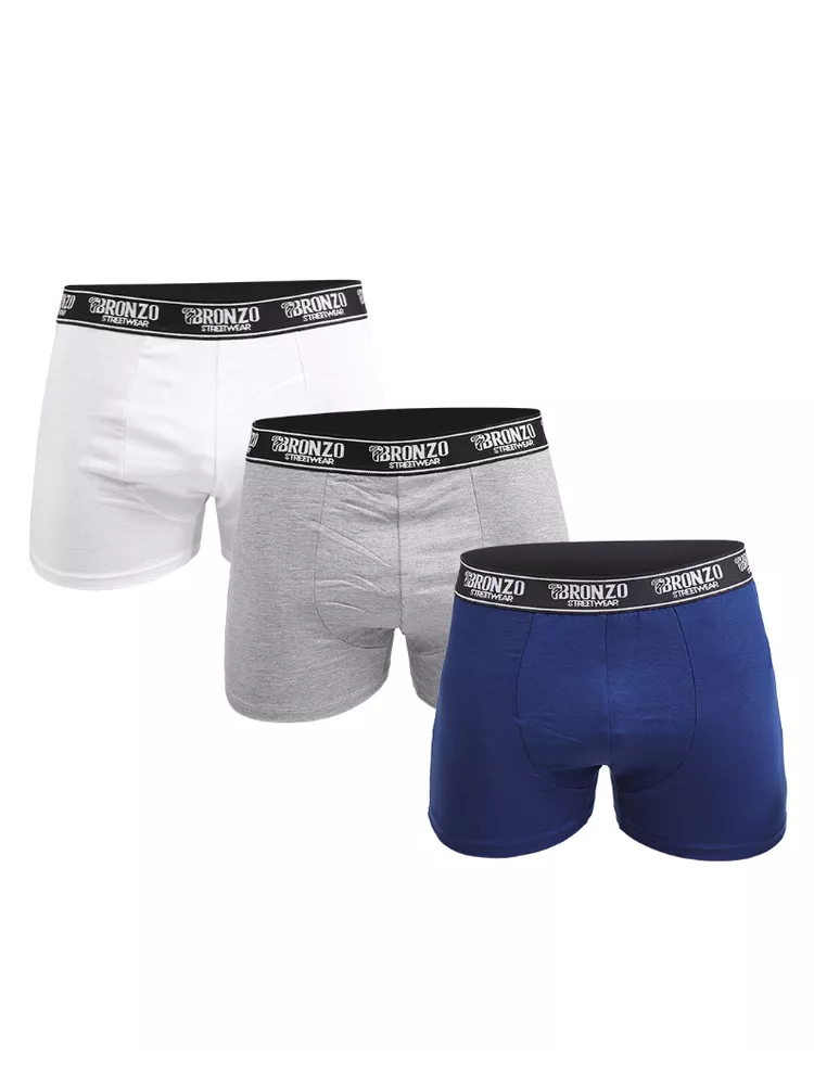 Kit 3 Cuecas Boxer Masculinas - Bronzo