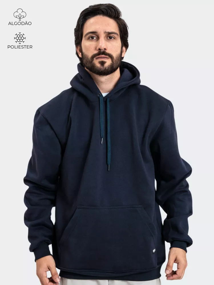Moletom Canguru Masculino Mar... - Bronzo