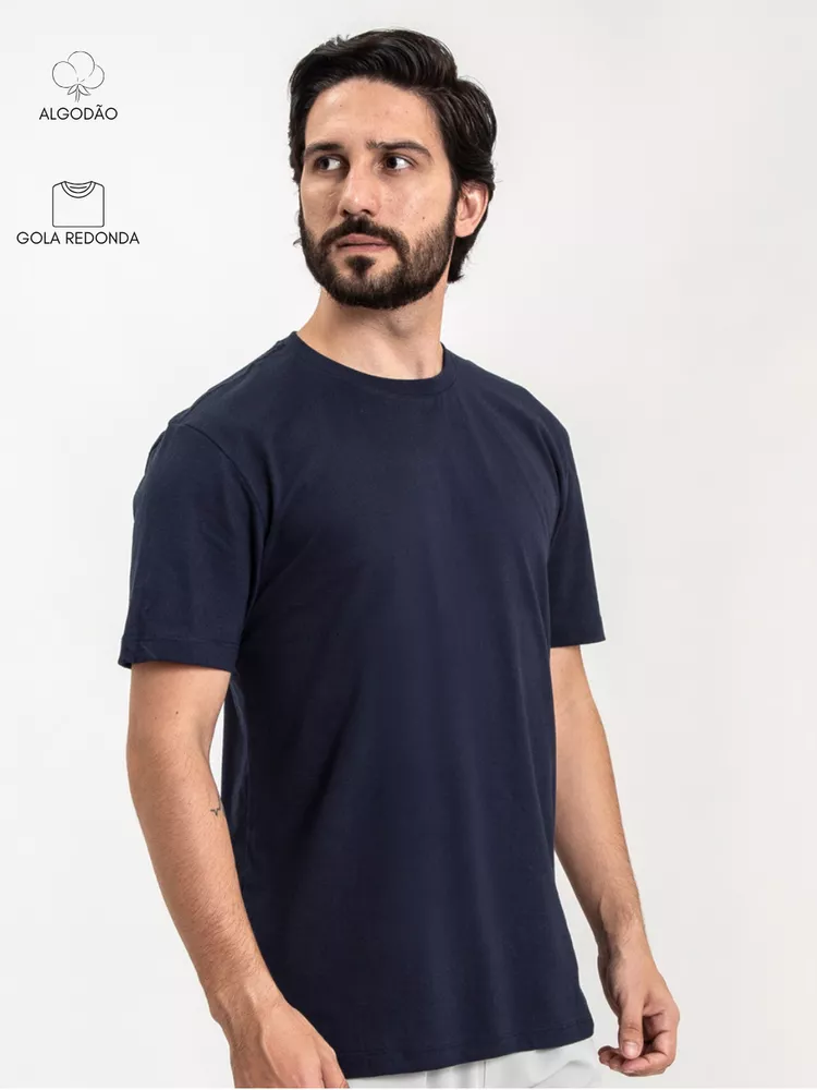 Camiseta Masculina Basic Mari... - Bronzo