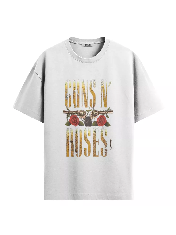 Camiseta Oversized Guns n' Ro... - Bronzo
