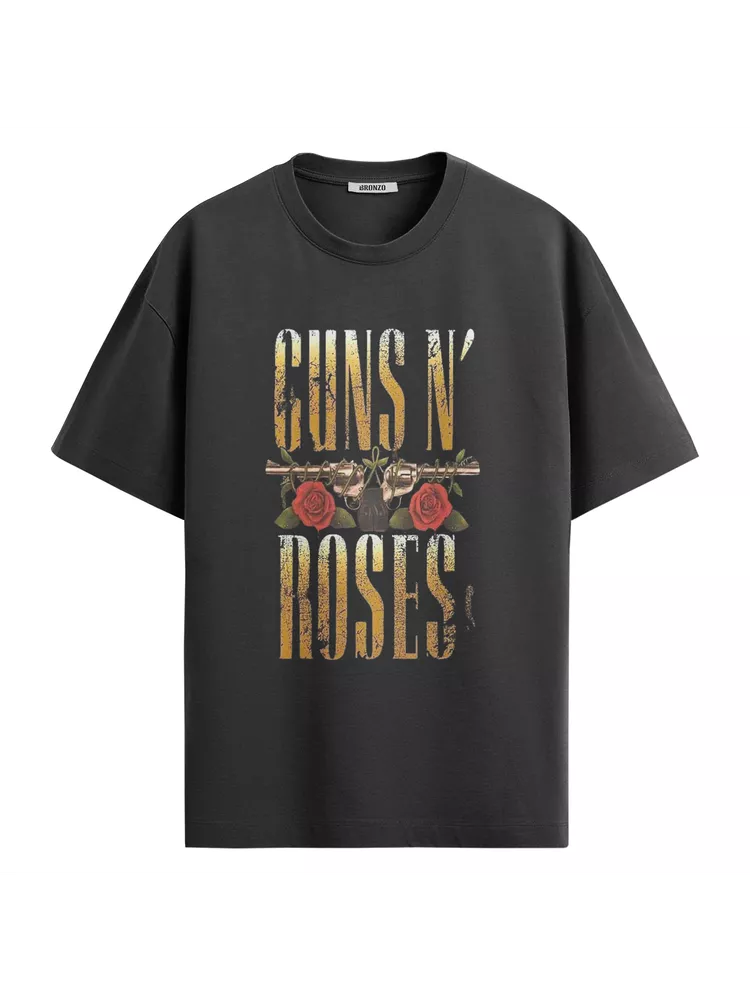 Camiseta Oversized Guns n' Ro... - Bronzo