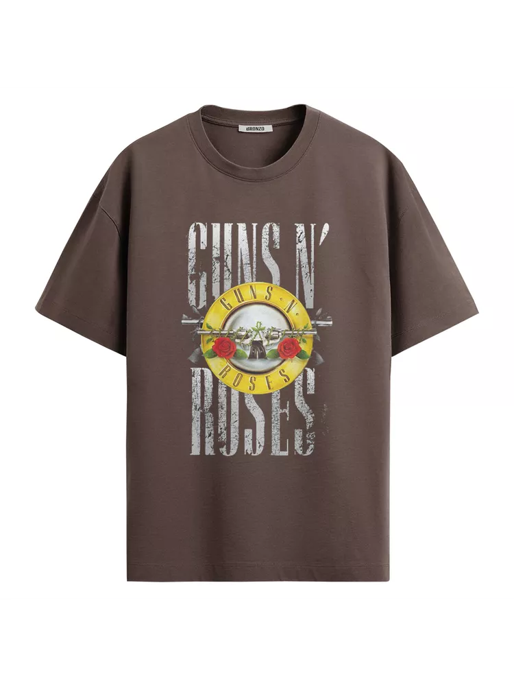 Camiseta Oversized Guns n' Ro... - Bronzo