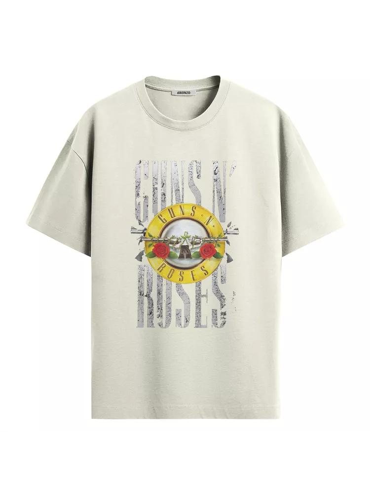 Camiseta Oversized Guns n' Ro... - Bronzo