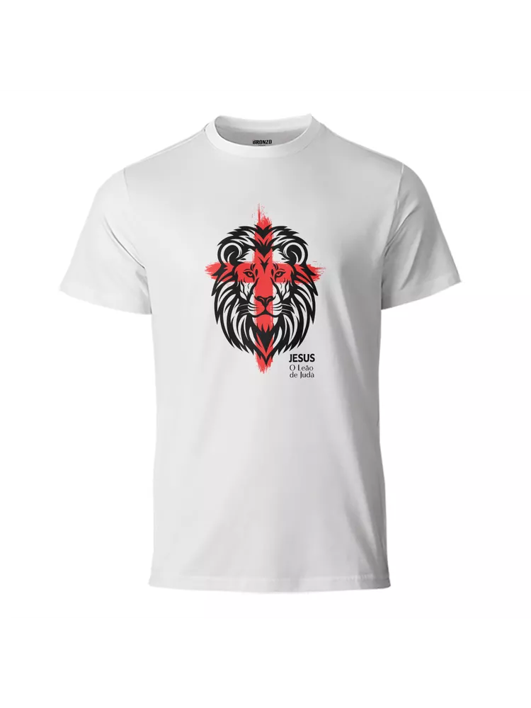 Camiseta Básica Leão de Judá... - Bronzo