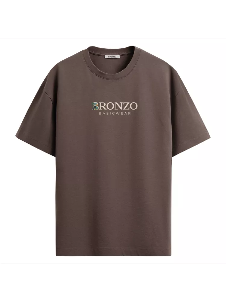 Camiseta Oversized Unissex Br... - Bronzo