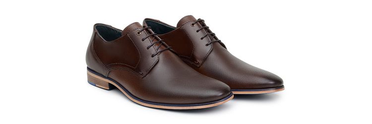 Sapato social masculino Derby CNS Café - 27445 - CNS Calçados