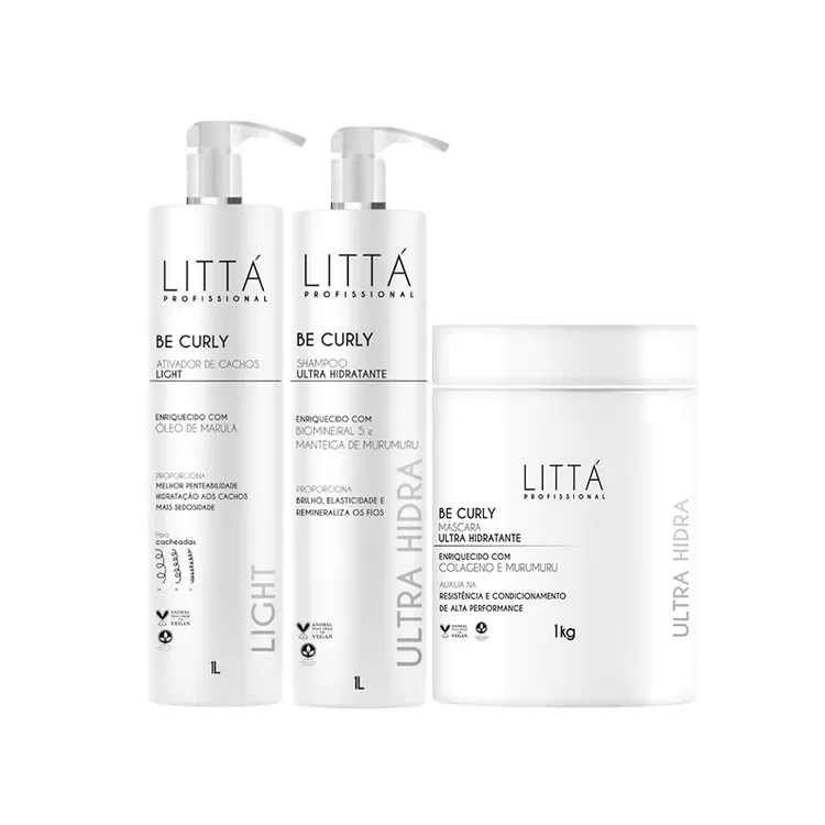 Kit Be Curly - Cacheadas - Littá Profissional