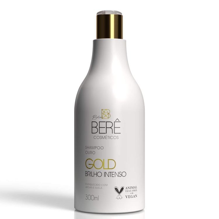  Shampoo Ouro Gold Brilho Intenso 300ml