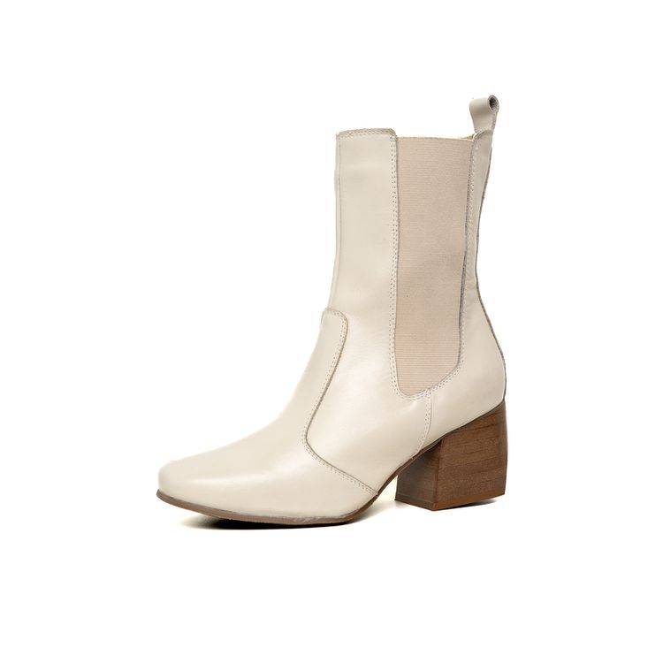 Bota Julia Off White - JULIA-OFF WHITE - KUENTO SHOES