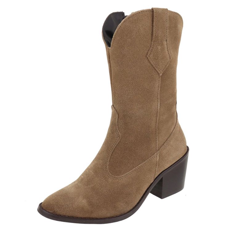 Bota Kiara Camurça Bege - KIARA-BEGE - KUENTO SHOES
