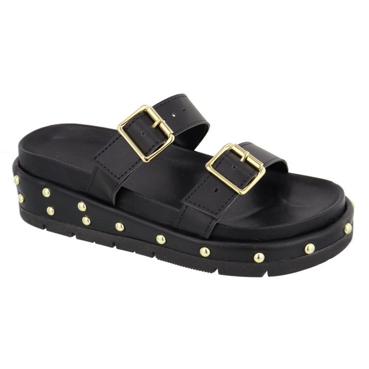 Flatform Lolla Preta - LOLLA-PRETA - KUENTO SHOES