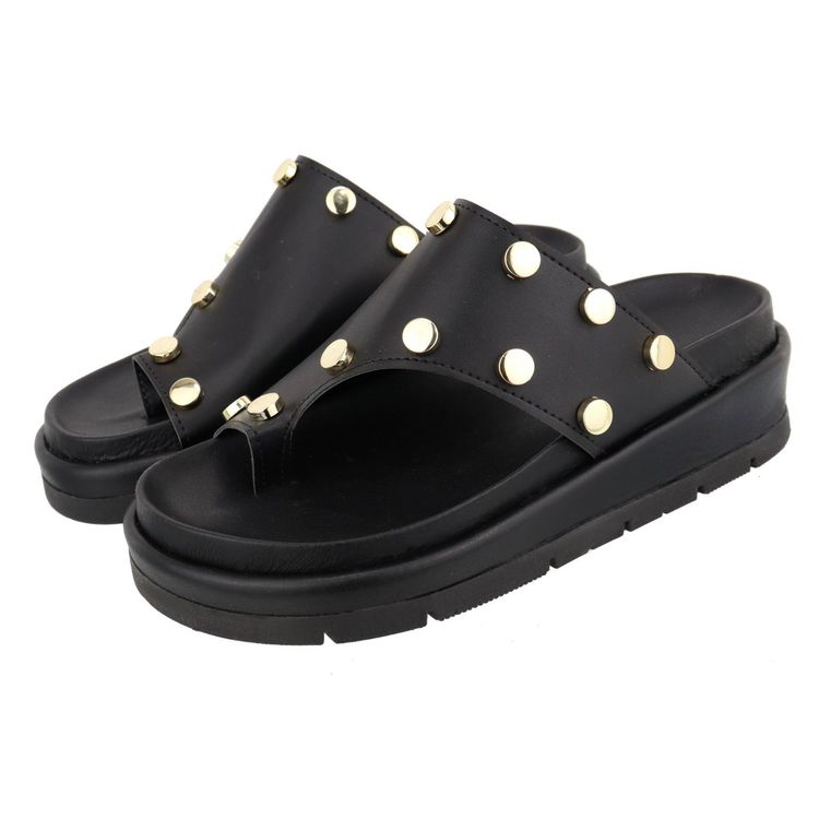 Flatform Vivi Preta - VIVI-PRETA - KUENTO SHOES