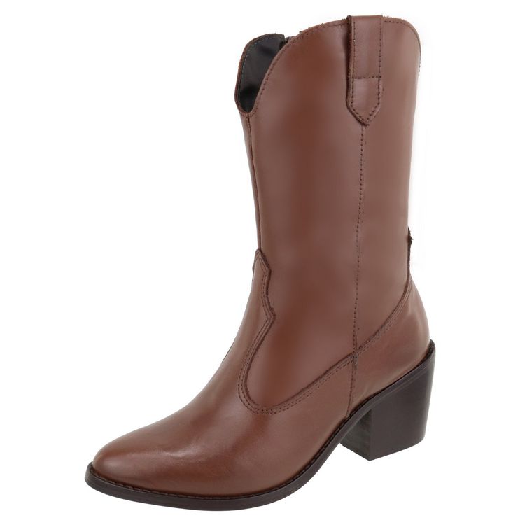 Bota Sofia Conhaque - SOFIA-CONHAQUE - KUENTO SHOES