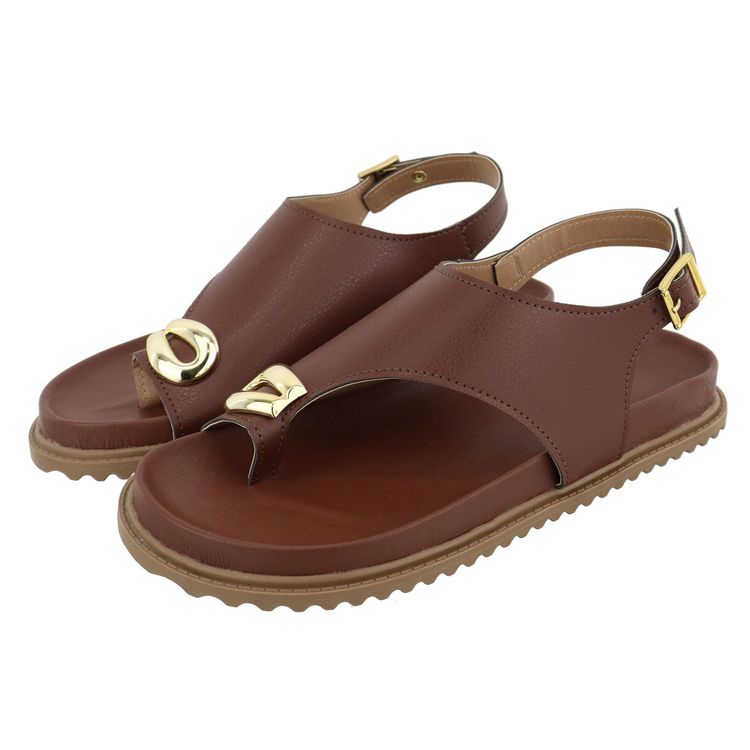 Flat Nala Marrom - NALA-MARROM - KUENTO SHOES