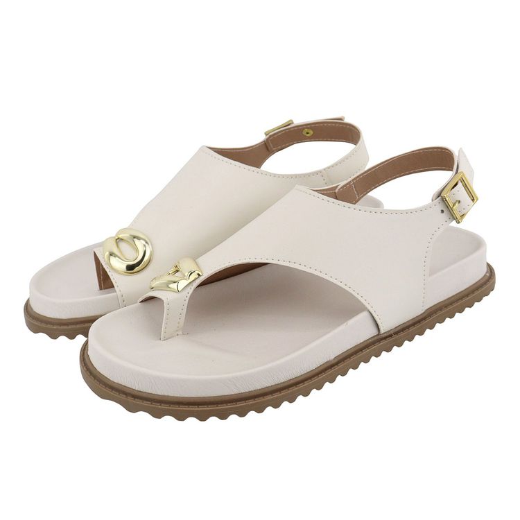 Flat Nala Off White - NALA-OFF WHITE - KUENTO SHOES