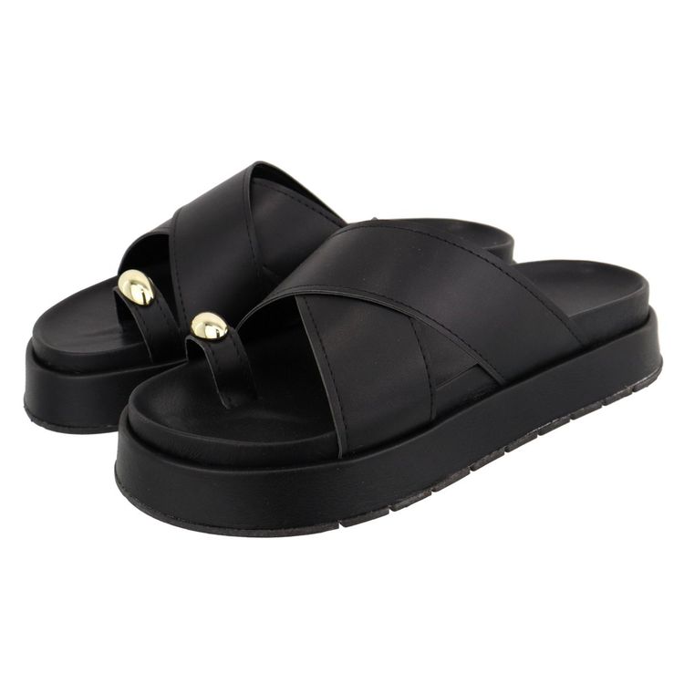 Flatform Anitta Preta - ANITTA-PRETA - KUENTO SHOES