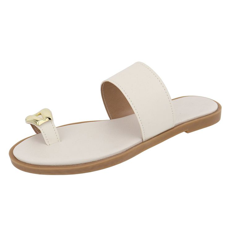 Rasteira Maisa Off White - MAISA-OFF WHITE - KUENTO SHOES