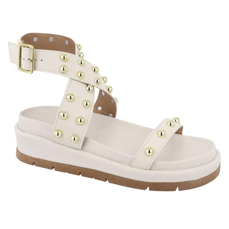 Flatform Romana Off White - ROMANA-OFF WHITE - KUENTO SHOES