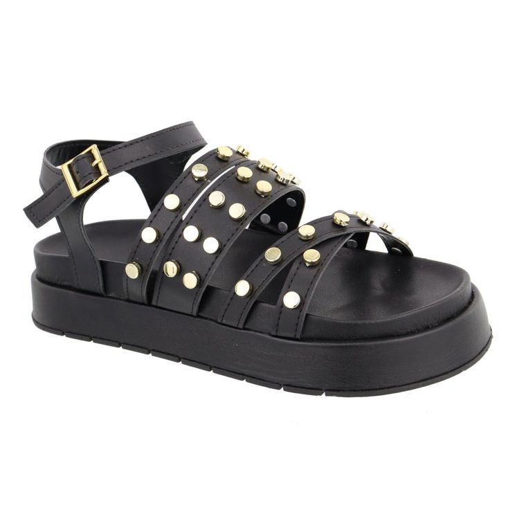 Flatform Tina Preto - TINA-PRETO - KUENTO SHOES
