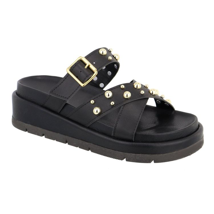 Flatform Elisa Preta - ELISA-PRETA - KUENTO SHOES
