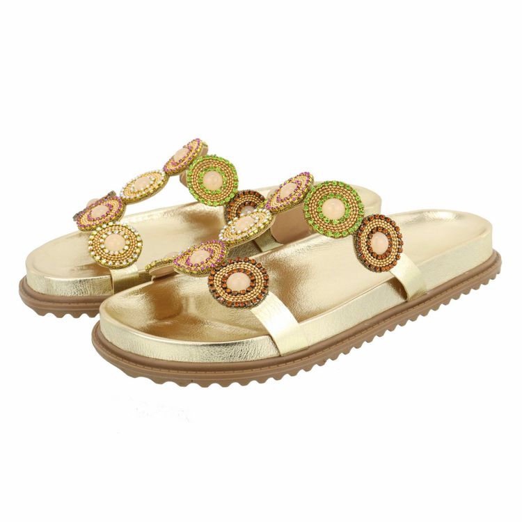Flat Beatrice Ouro Light - BEATRICE-OURO LIGHT - KUENTO SHOES