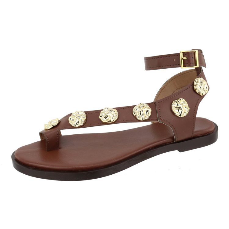 Rasteira Eloá Marrom - ELOÁ-MARROM - KUENTO SHOES