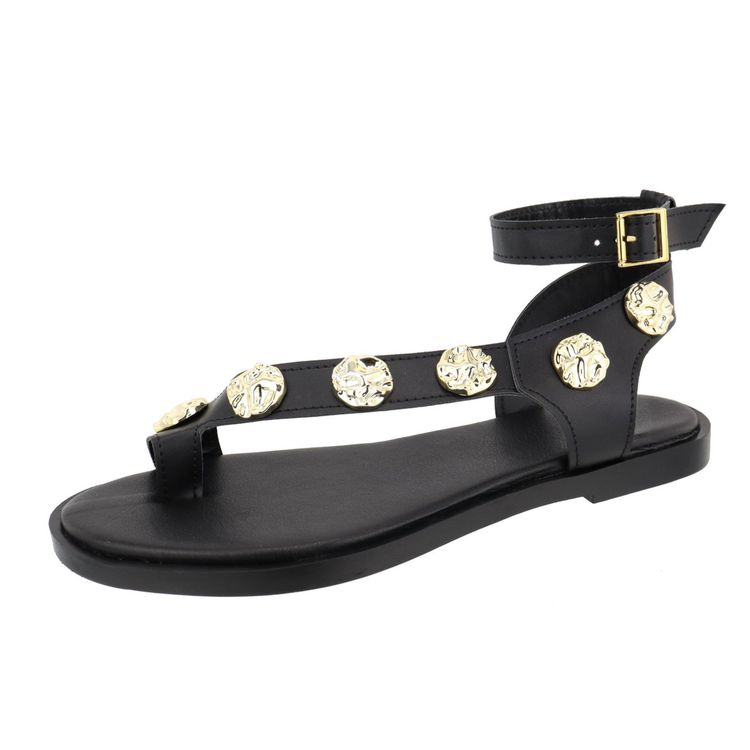 Rasteira Eloá Preta - ELOÁ-PRETA - KUENTO SHOES