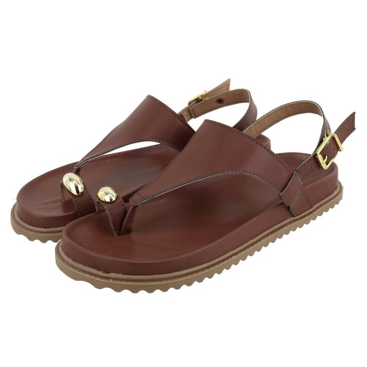 Flat Mel Marrom - MEL-MARROM - KUENTO SHOES