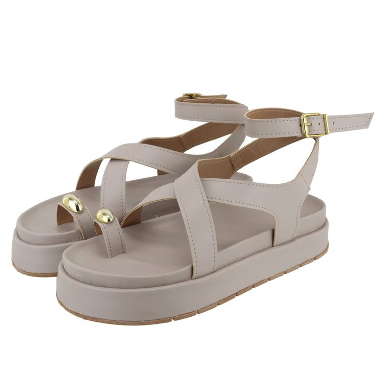 Flatform Lais Nude - LAIS-NUDE - KUENTO SHOES