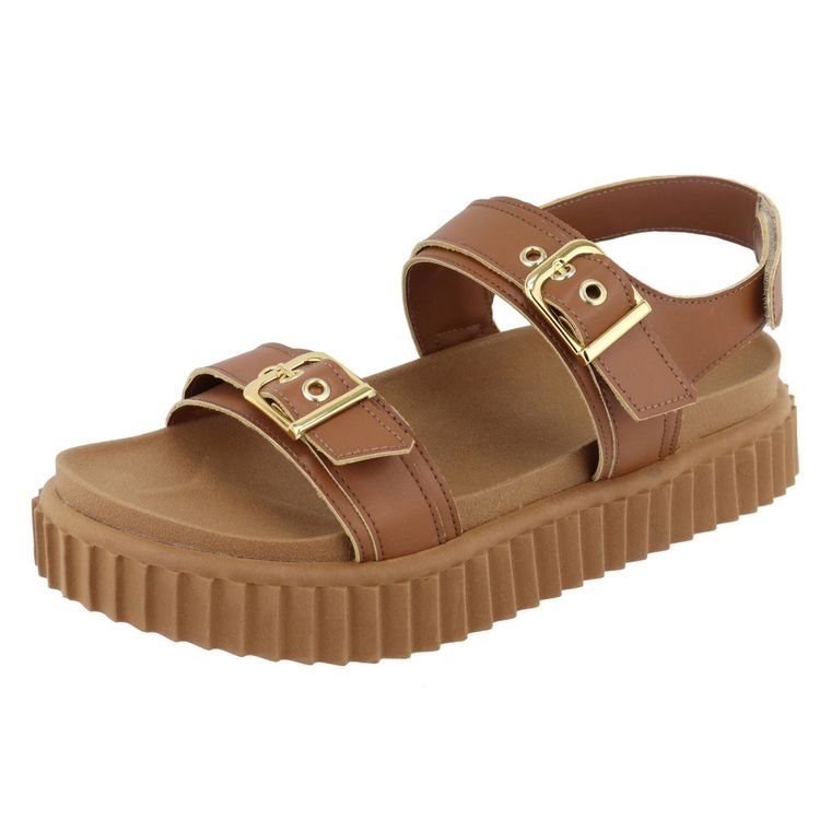 Flatform Nati Caramelo - NATI-CARAMELO - KUENTO SHOES