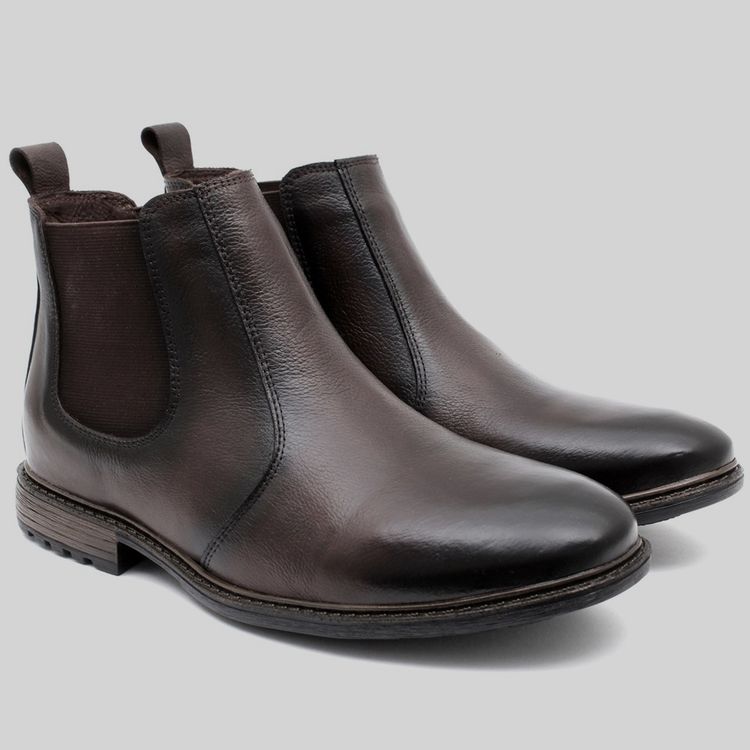 Botina Masculina Café Fumex - BOMACAF - KUENTO SHOES