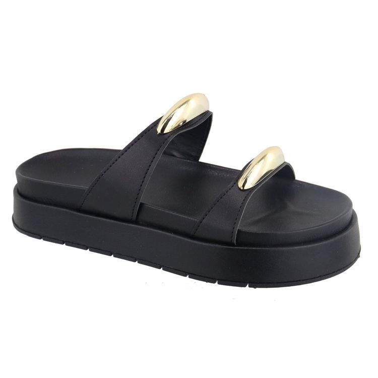 Flatform Melina Preta - MELINA-PRETA - KUENTO SHOES