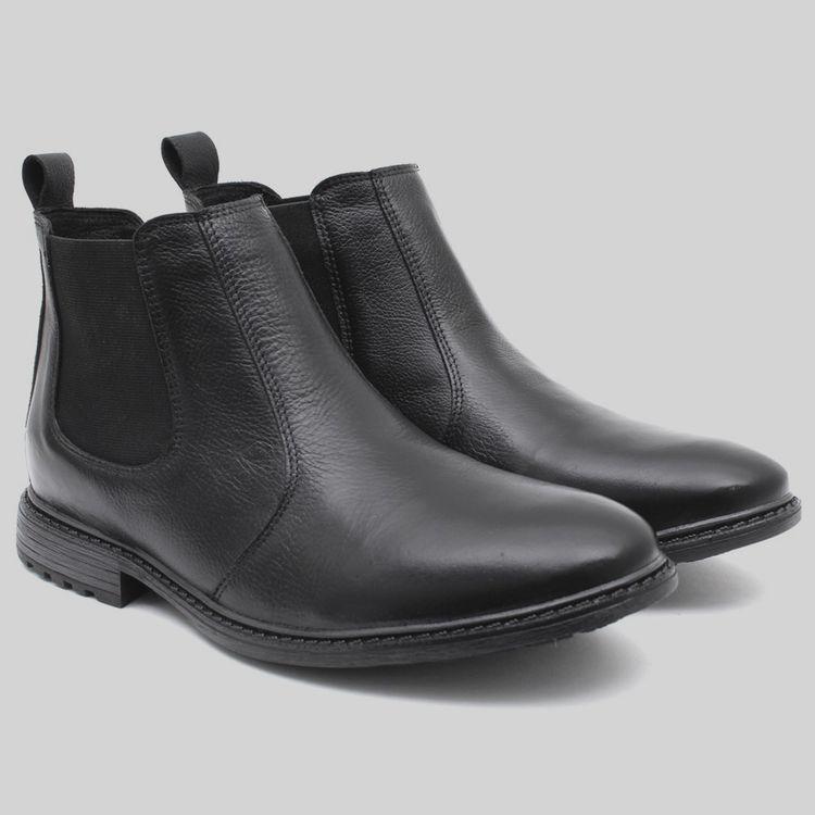 Botina Masculina Preta - BOMAPT - KUENTO SHOES