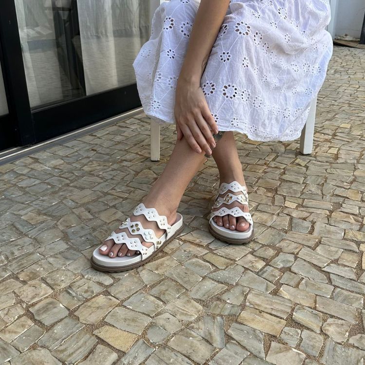 Flat Lia Off White - LIA-OFF WHITE - KUENTO SHOES