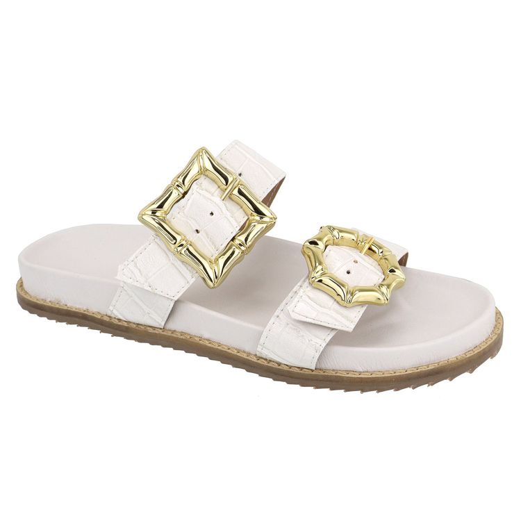 Flat Duda Croco Off White - DUDA-OFF WHITE - KUENTO SHOES